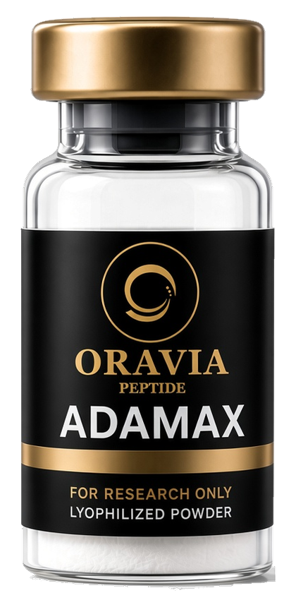 Adamax lyophilized research peptide vial
