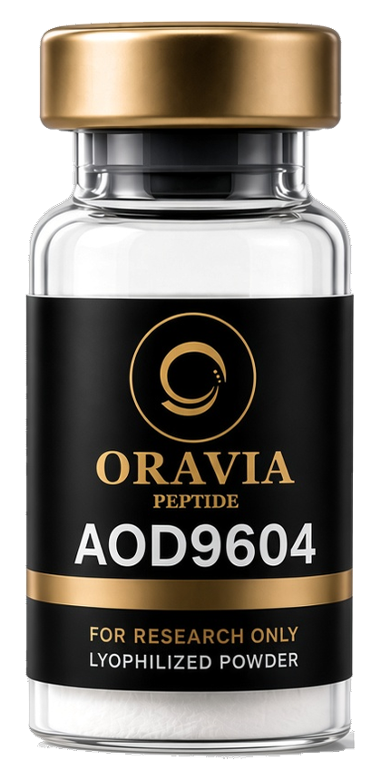 AOD9604 lyophilized research peptide vial