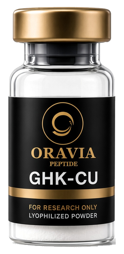 GHK-Cu lyophilized research peptide vial