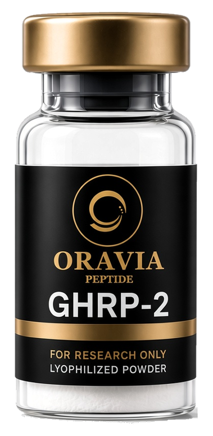 GHRP-2 lyophilized research peptide vial