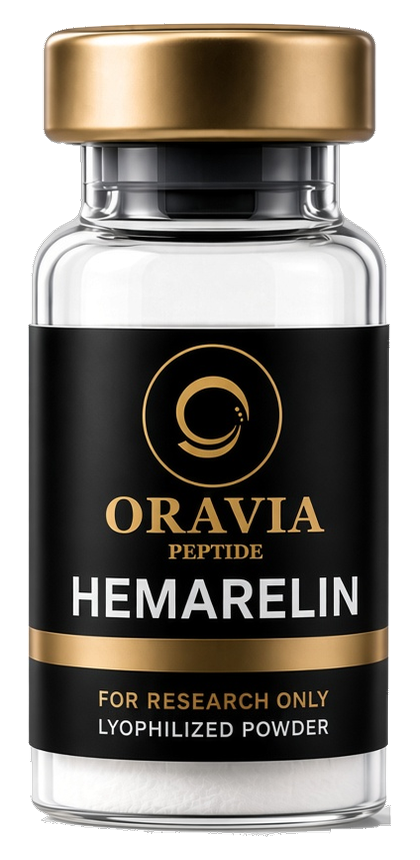 Hexarelin lyophilized research peptide vial