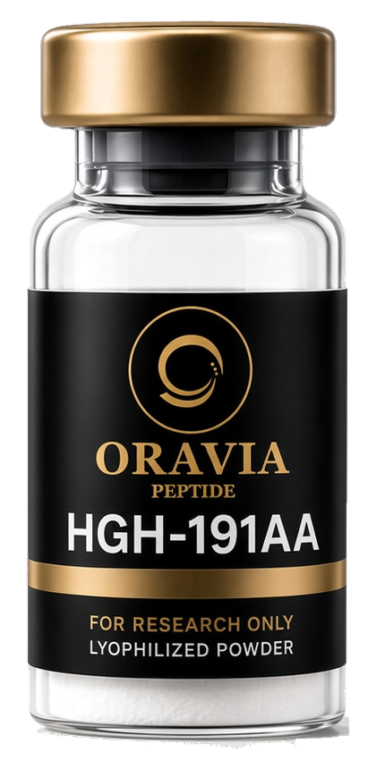 HGH 191AA lyophilized research peptide vial
