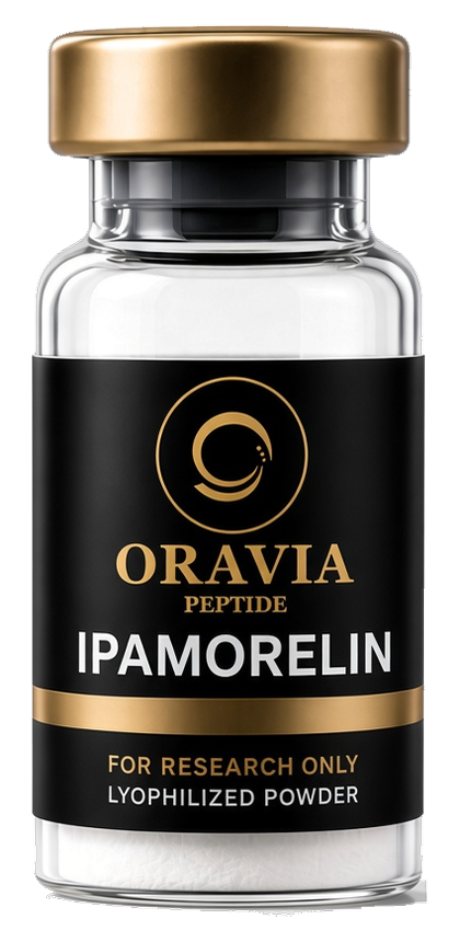Ipamorelin lyophilized research peptide vial
