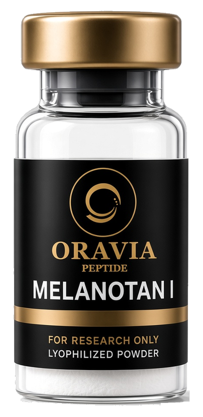Melanotan I lyophilized research peptide vial