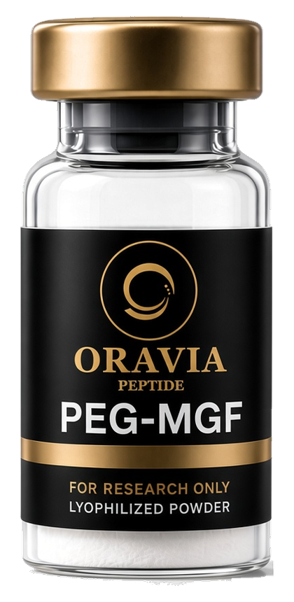 PEG MGF lyophilized research peptide vial