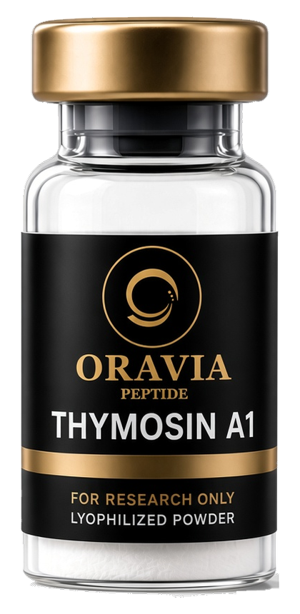 Thymosin alpha 1 lyophilized research peptide vial