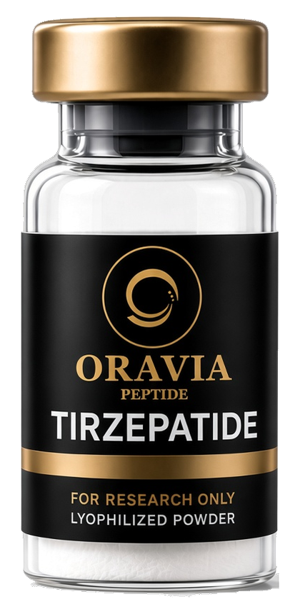 Tirzepatide lyophilized research peptide vial